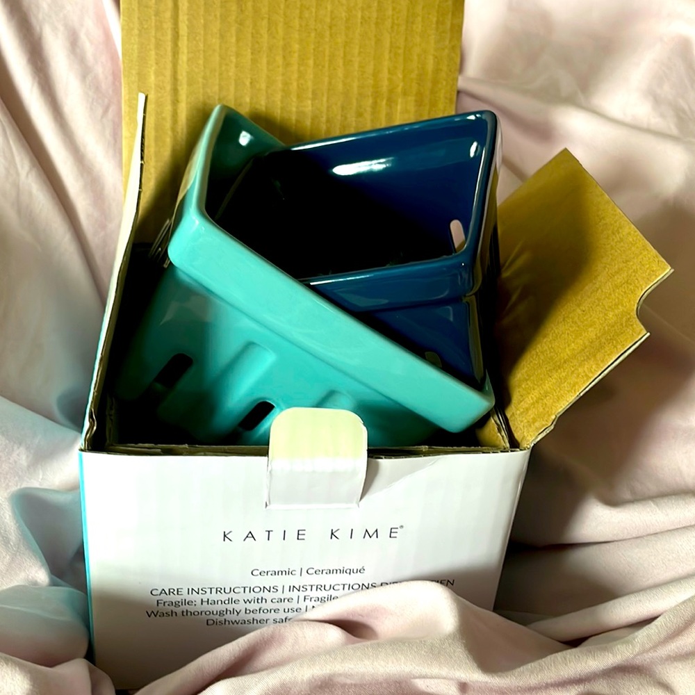 Katie Kime set of 2 berry colanders